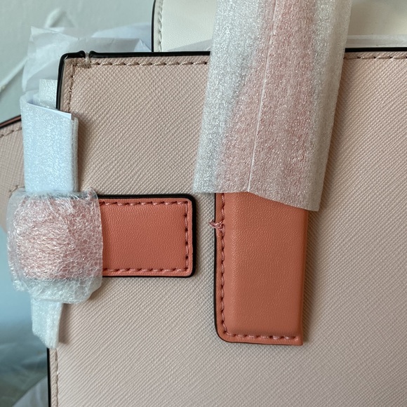 MICHAEL Michael Kors Pink and White Satchel - Picture 7 of 13